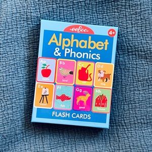 Colorful Playful Alphabet & Phonics Sturdy Flash Cards - Educational Game